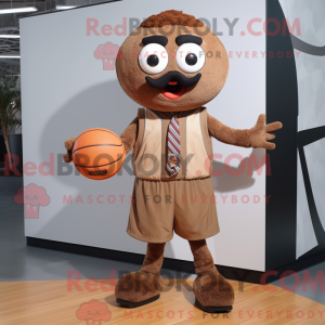 Maska Brun Basketball Ball...