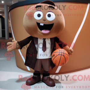 Maska Brun Basketball Ball...