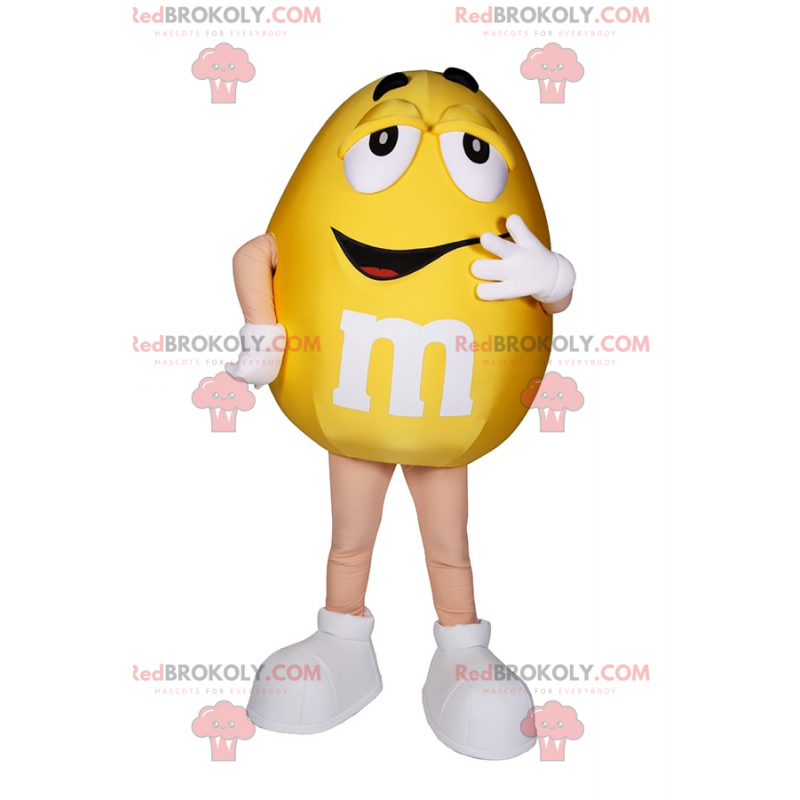 Mascota amarilla de M & Ms - Redbrokoly.com