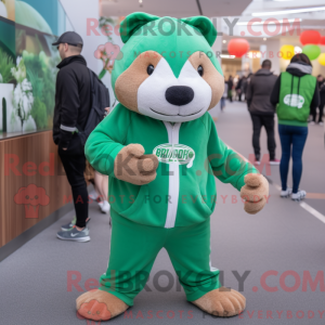 Green Beaver maskot kostume...