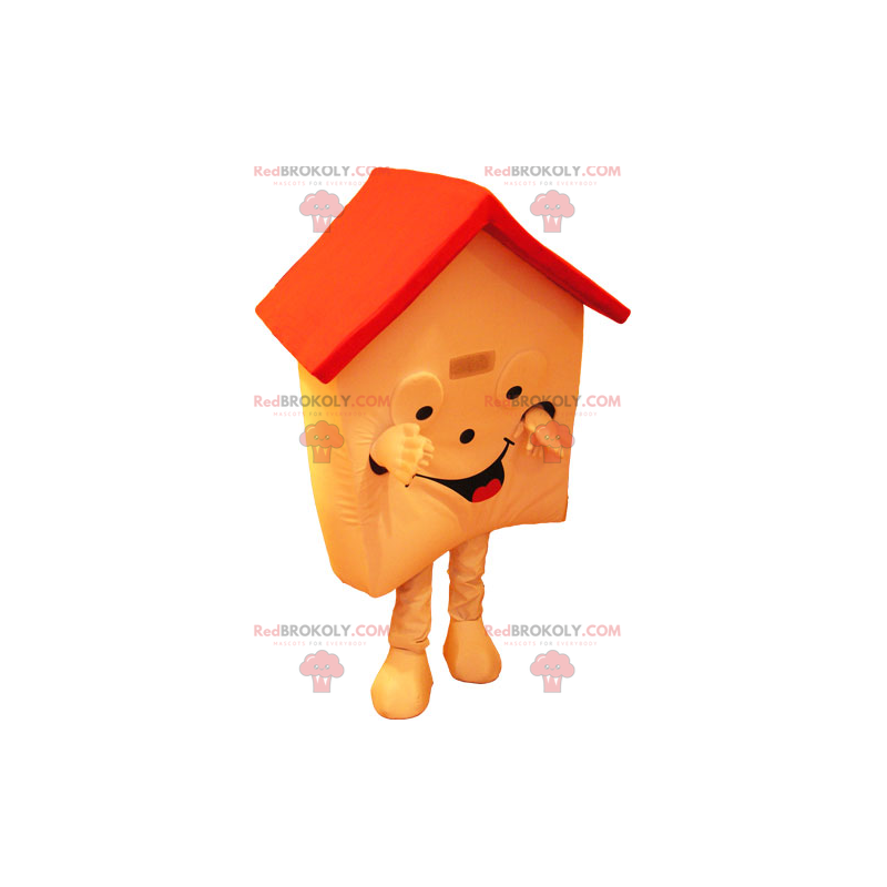 Mascotte maison orange - Redbrokoly.com