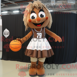 Brown Handball Ball mascot...