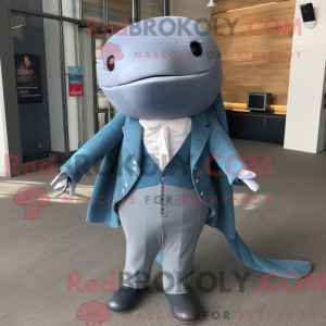Gray Blue Whale mascot...