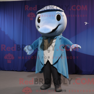 Personaggio mascotte balena...
