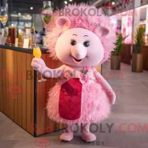 Pink Hedgehog mascot...