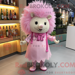 Maskottchenkostüm Rosa Igel...
