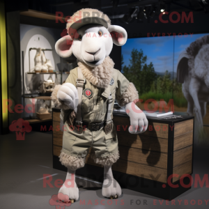 Silver Ram-mascottekostuum...