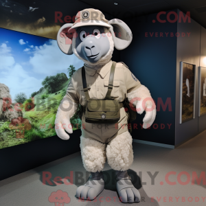Silver Ram-mascottekostuum...