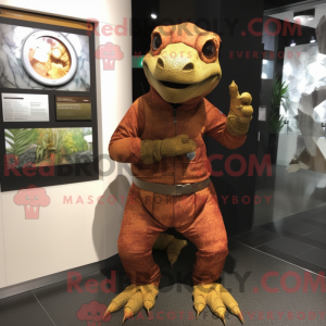 Rust Komodo Dragon Maskot...
