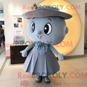 Gray Ray maskotdraktfigure...