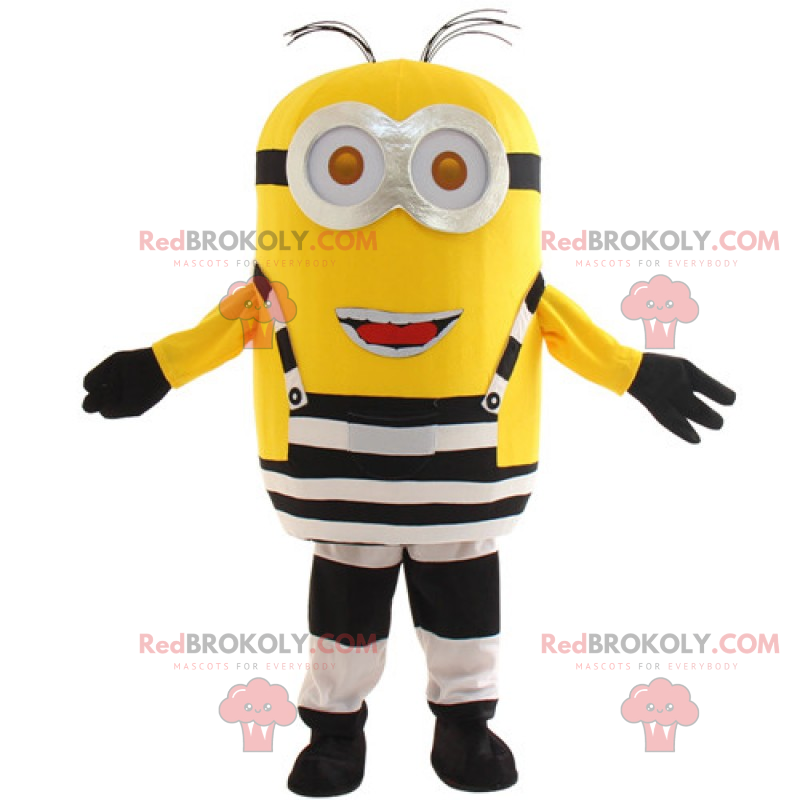 Mascota Minion en traje de prisionero - Kevin - Redbrokoly.com