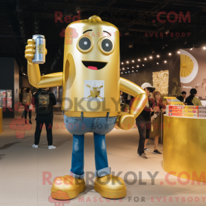 Gold Soda Can...