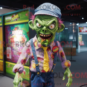 Zombie maskot kostume...