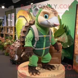 Grøn Pangolin maskot...