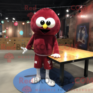 Maroon Ping Pong Table...