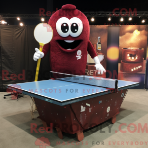 Maroon Ping Pong Table...