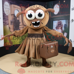 Brown Spider mascot costume...