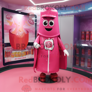 Maskottchen-Kostüm Rosa...