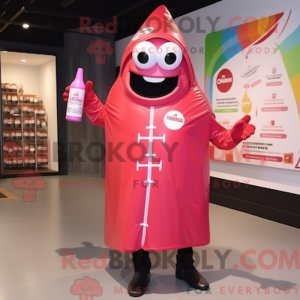 Maskottchen-Kostüm Rosa...