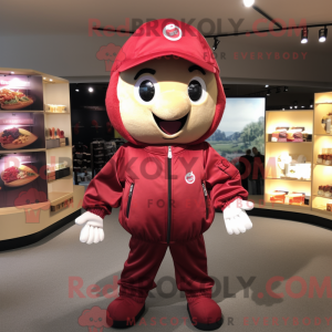 Red Plum maskot kostume...
