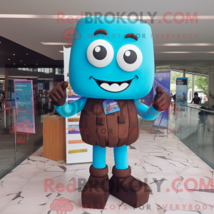 Cyan Chocolate Bars maskot...