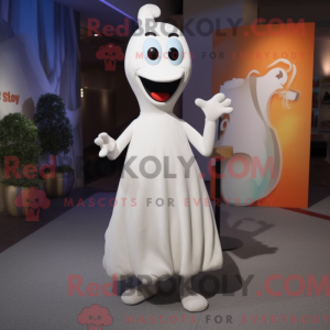 Witte Aglet-mascottekostuum...