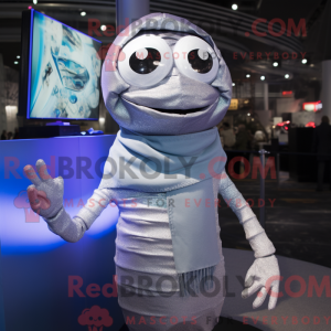 Sølv Gyro maskot kostume...