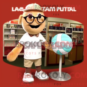 Tan Volleyball Ball maskot...