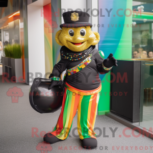 Sort Pot Of Gold maskot...