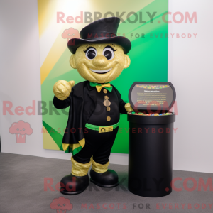 Sort Pot Of Gold maskot...