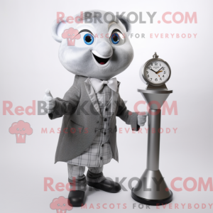 Maskotdraktfigur i silver...