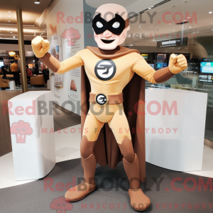 Tan Superhelte maskot...