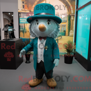 Teal Hedgehog mascot...