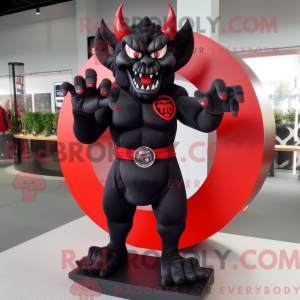 Black Devil maskot kostume...
