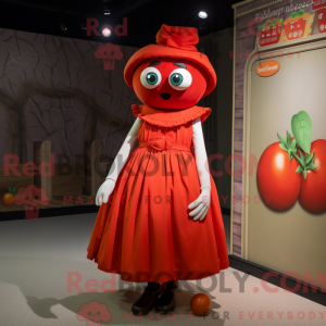 Tomatmaskotkostyme kledd...
