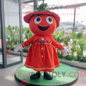 Tomatmaskotkostyme kledd...