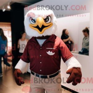 Maroon Haast S Eagle maskot...