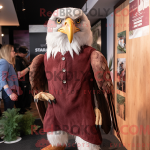 Maroon Haast S Eagle maskot...