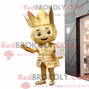 Gold Queen-maskotdraktfigur...