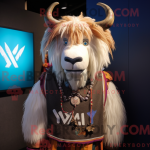 Costume mascotte de yak...