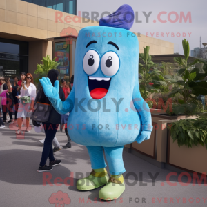 Blue Turnip mascottekostuum...