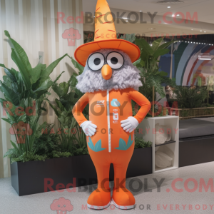 Wortel mascotte kostuum...