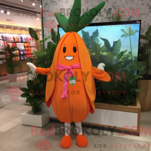 Wortel mascotte kostuum...