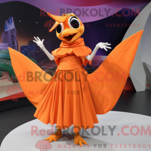 Orange Pterodactyl maskot...