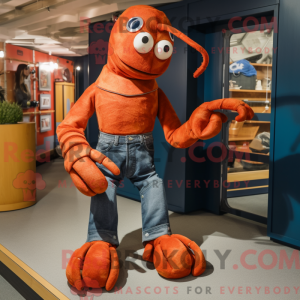 Rust Lobster mascot costume...