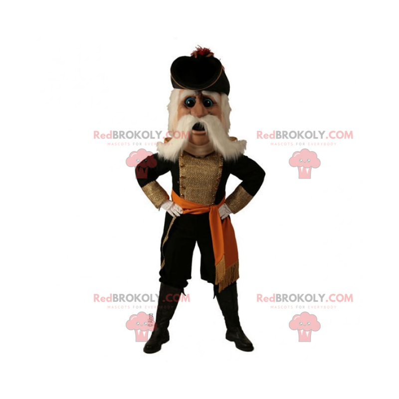 Maskotkarakter - kaptajn fra det 19. århundrede - Redbrokoly.com