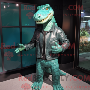 Máscara de crocodilo ciano...