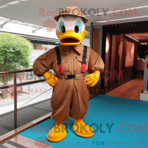 Brown Duck mask kostyme...