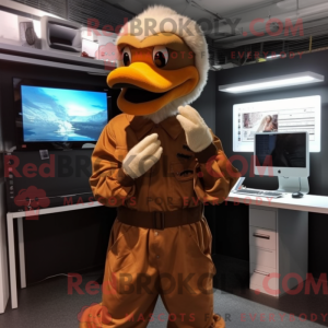 Brown Duck mask kostyme...