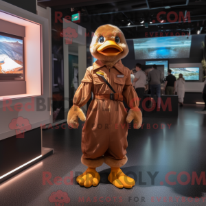 Brown Duck mask kostyme...